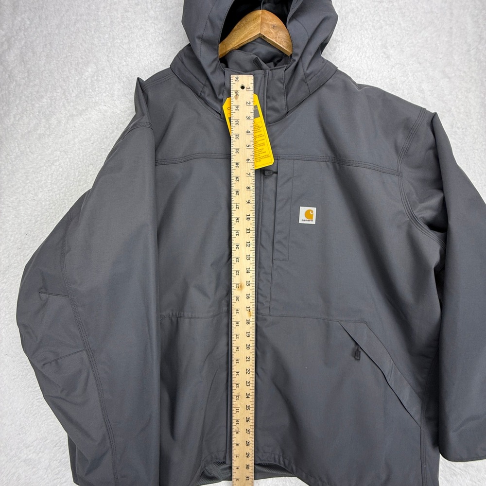 Carhartt Storm Defender Loose Fit Jacket Mens 4XL Grey OJ4670-M Fall 2022 - Picture 7 of 16